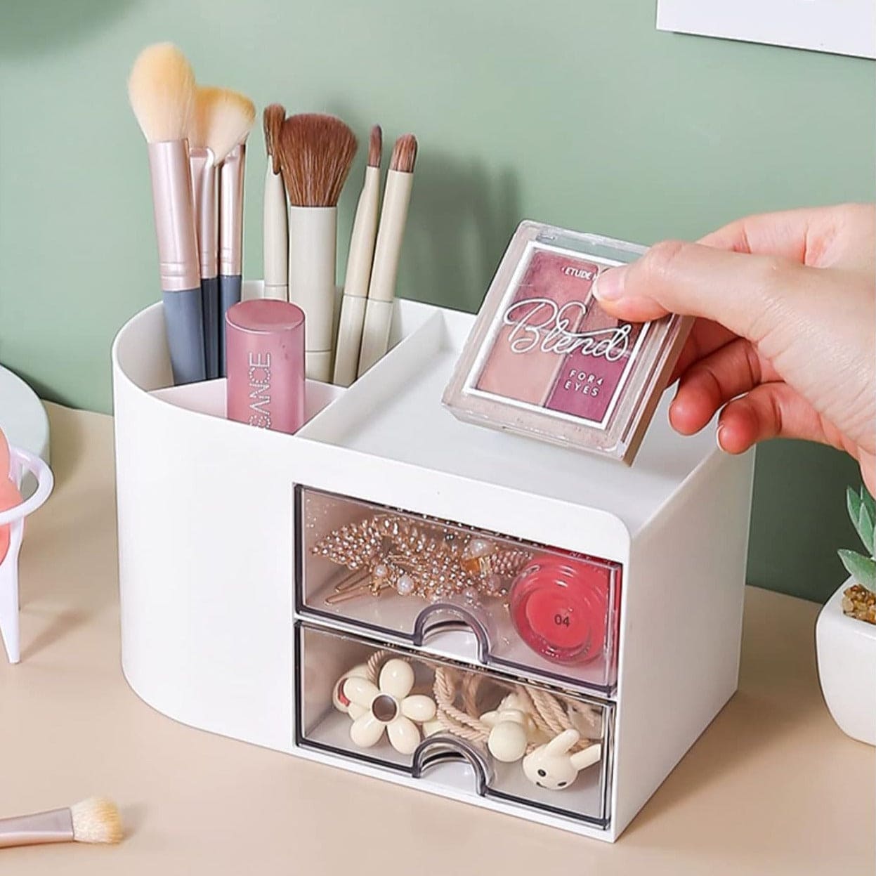 2 Drawers Simple Pen Holder, Multifunction Pencil Storage Box, Student Office Stationary Organizer, Transparent Drawer Storage Organizer, Large Capacity Sundries Storage Box, Countertop Transparent Cabinet Desk Organizer 2 Drawers Simple Pen Holder, Multifunction Pencil Storage Box, Student Office Stationary Organizer, Transparent Drawer Storage Organizer, Large Capacity Sundries Storage Box, Countertop Transparent Cabinet Desk Organizer